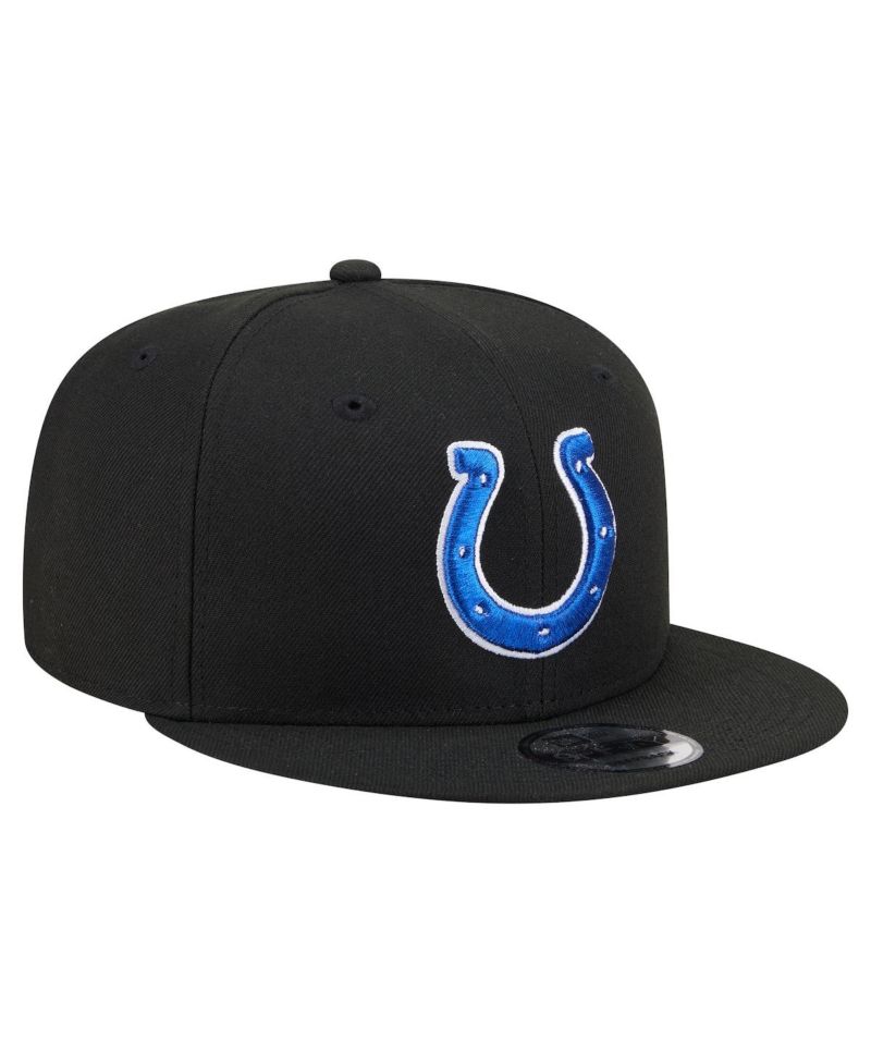 Men's Black Indianapolis Colts 9FIFTY Snapback Hat
