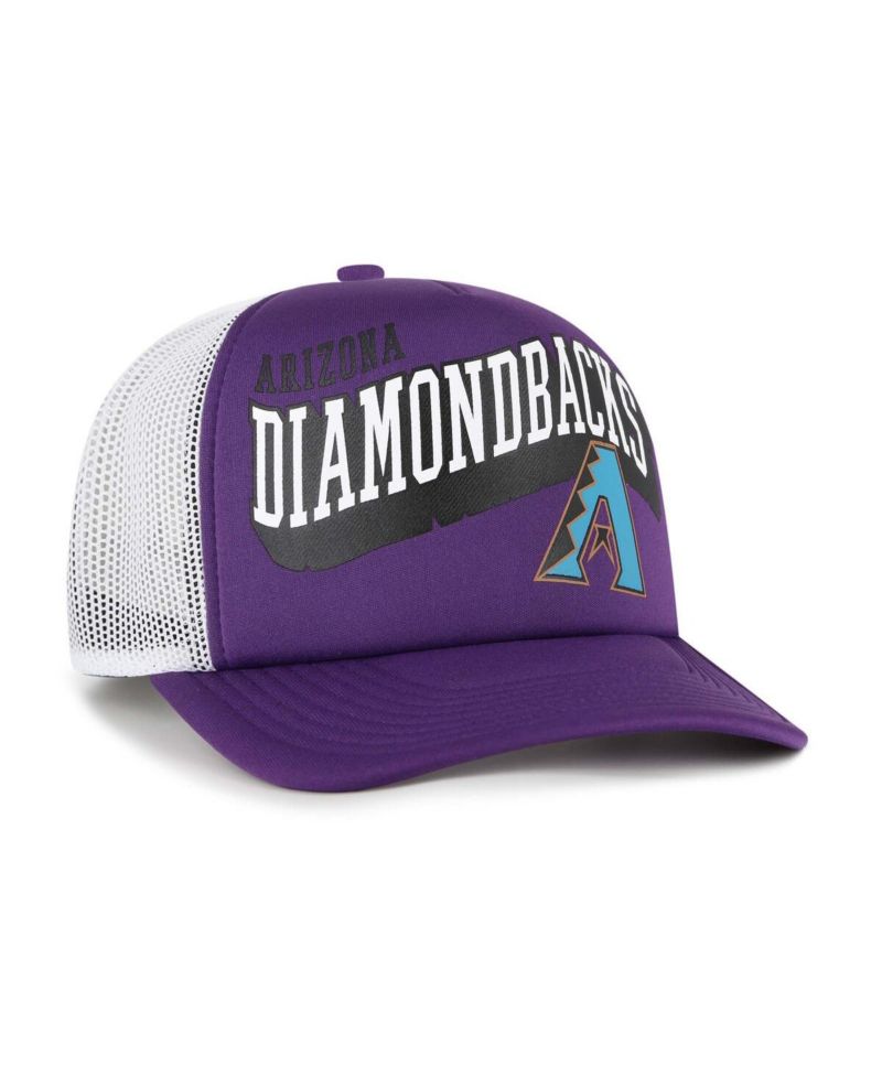Men's Purple Arizona Diamondbacks Meander Foam Trucker Snapback Hat