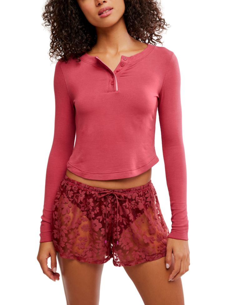 Women's Early Sunset Lace Floral-Print Pull-On Shorts, 2" Inseam