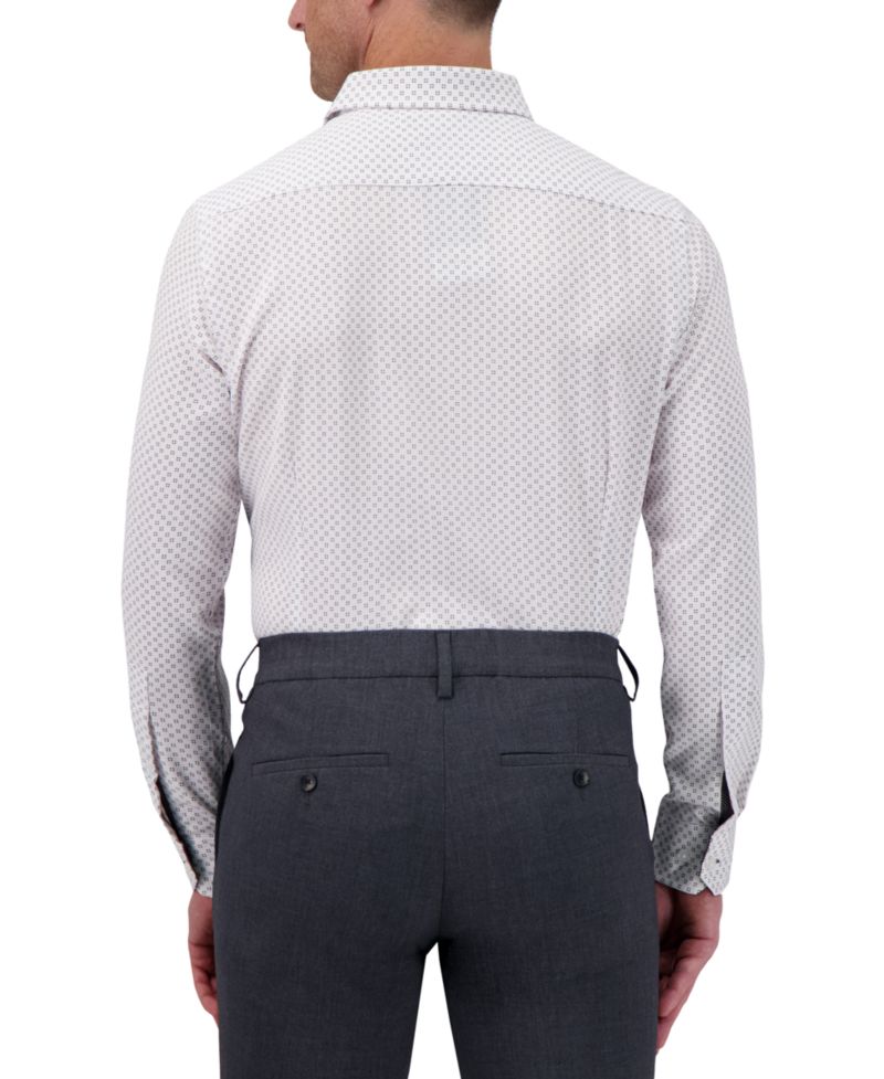 Men's Slim-Fit Geo-Print Shirt