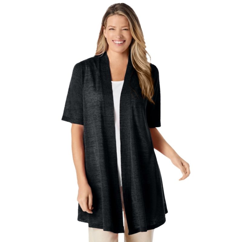 Women's Within Lightweight Open Front Cardigan Sweater