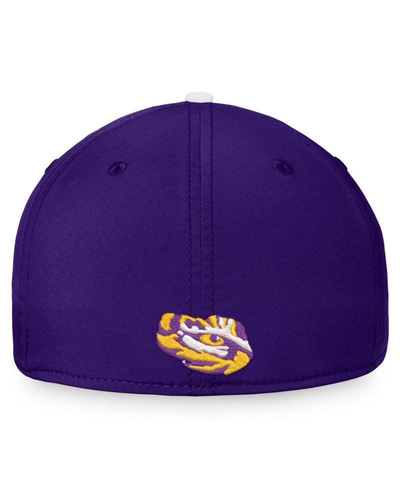Men's White, Purple LSU Tigers Iconic Flex Hat