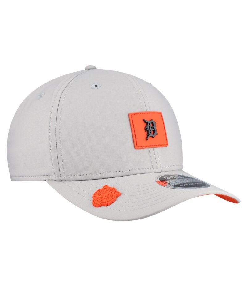 Men's Gray Detroit Tigers 2026 Clubhouse 9SEVENTY Adjustable Hat