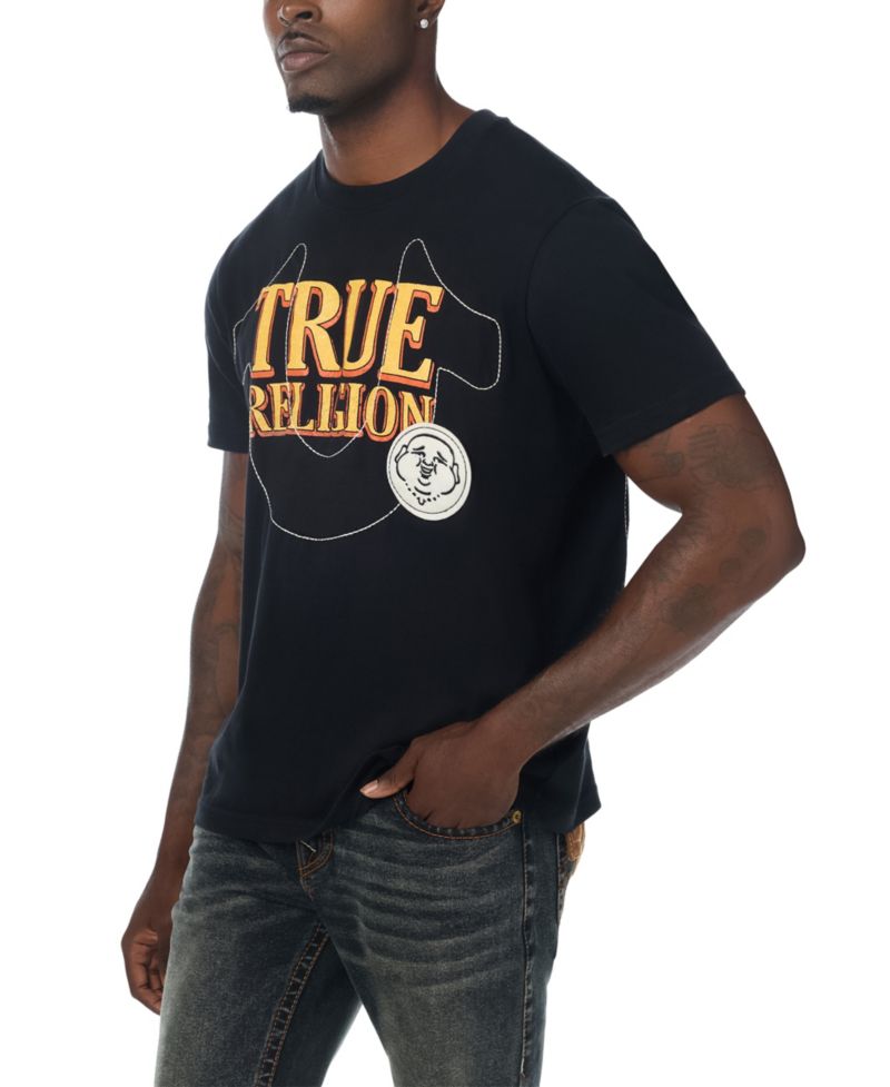 Men's Western Logo Horseshoe Graphic Regular-Fit T-Shirt