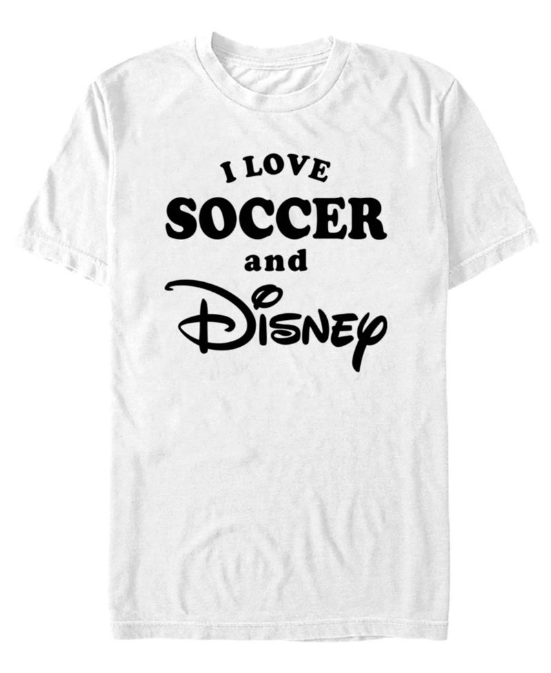 Men's Love Soccer and Disney Graphic T-Shirt
