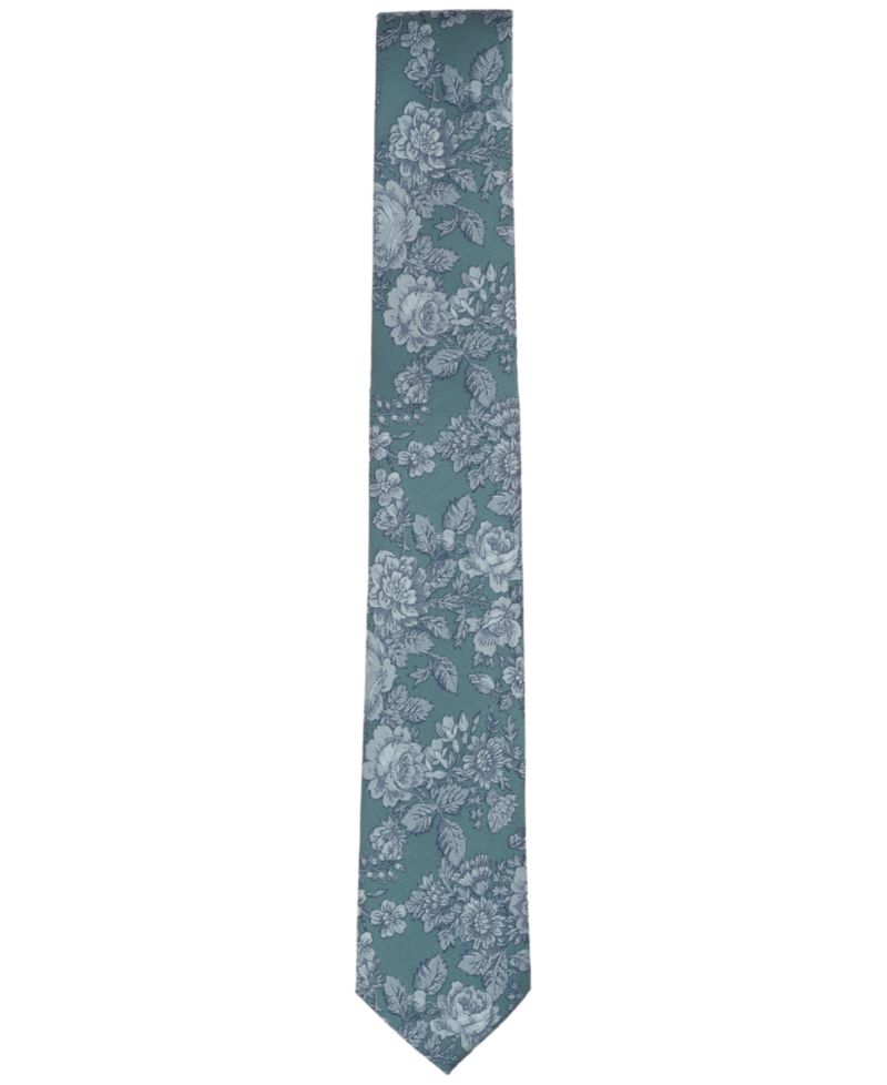 Men's Welsh Floral Skinny Tie