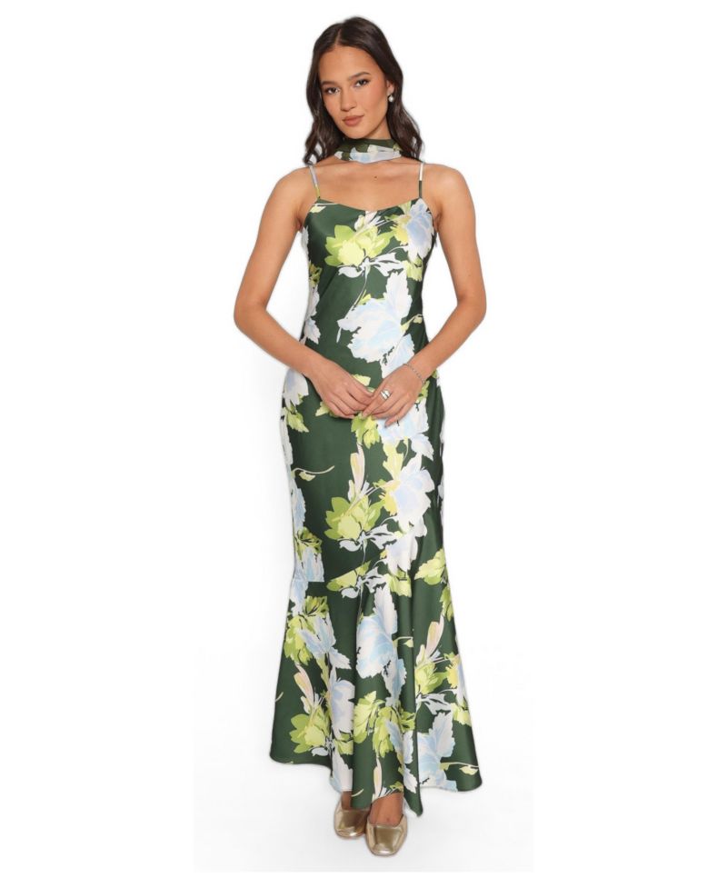 Women's Kinara Maxi Floral Square-Neck Dress