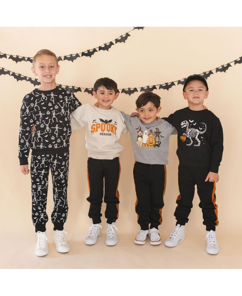 Boys' 4-20 Striped Brushed-Fleece Jogger