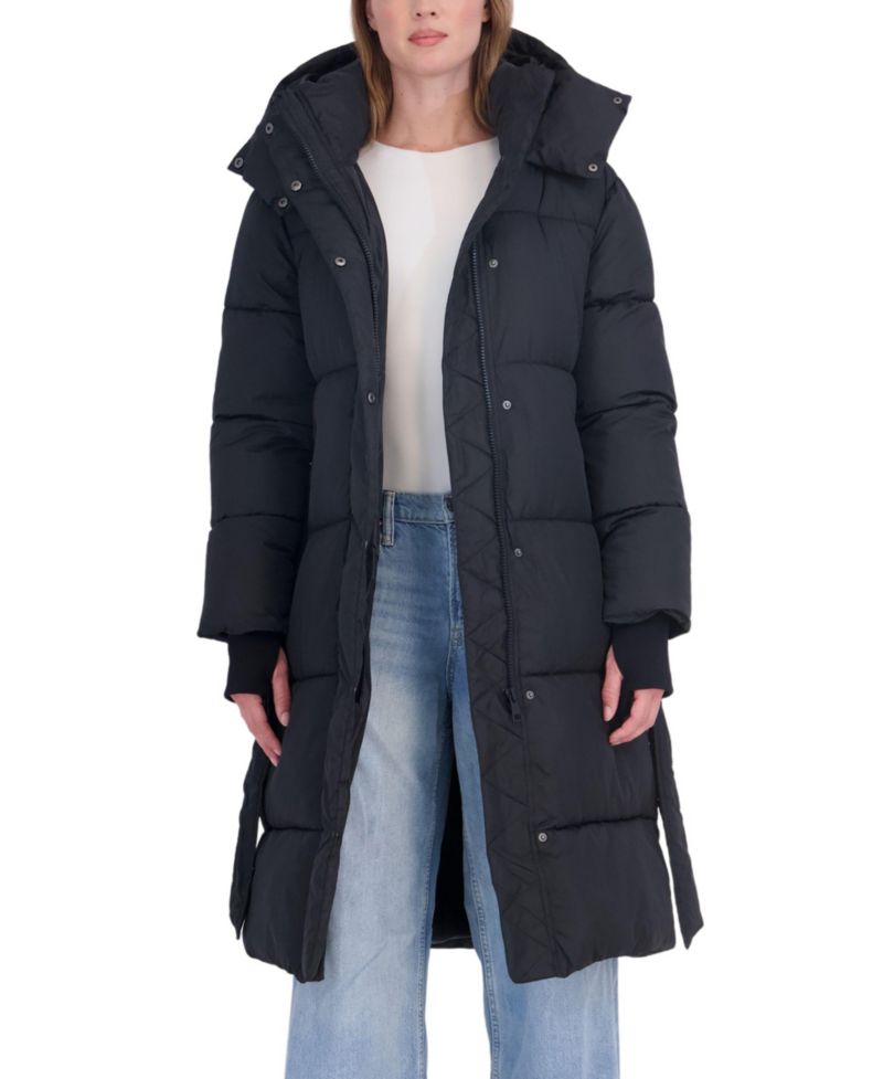 Women's Long Hooded Puffer Coat