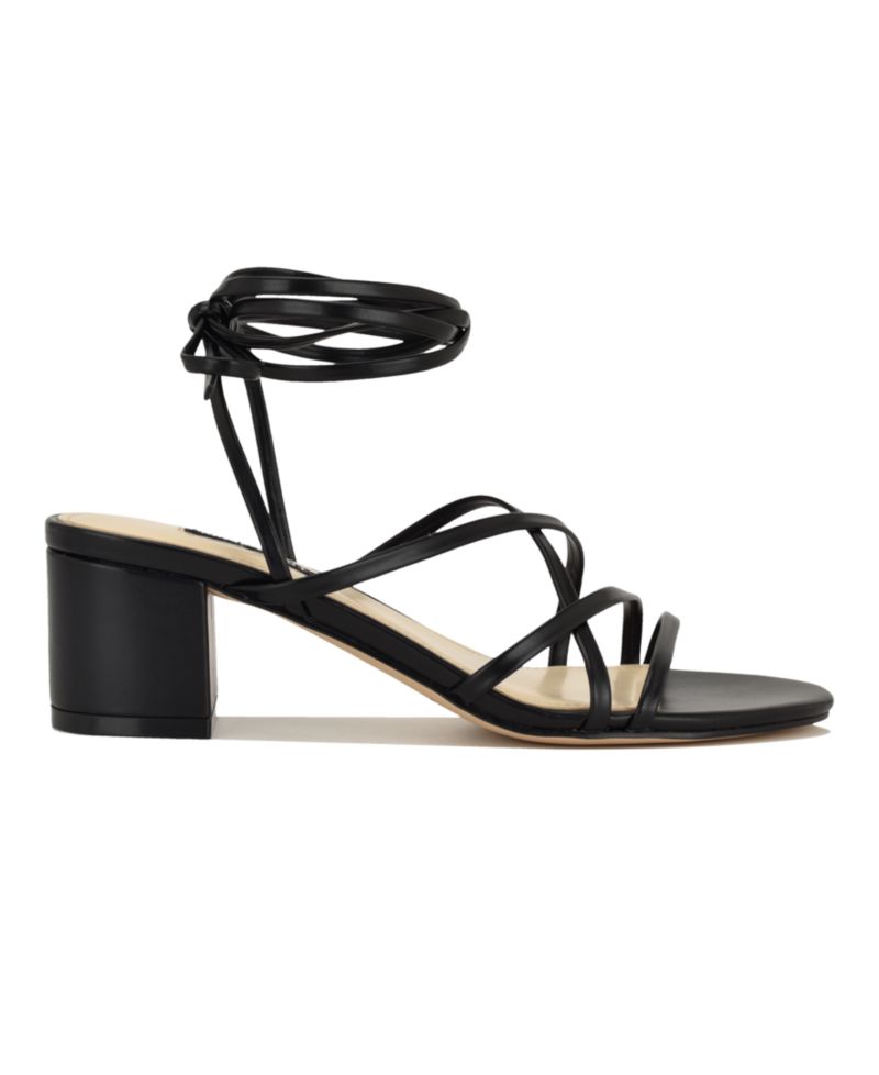 Women's Aloud Strappy Tie-Up Block Heel Dress Sandals