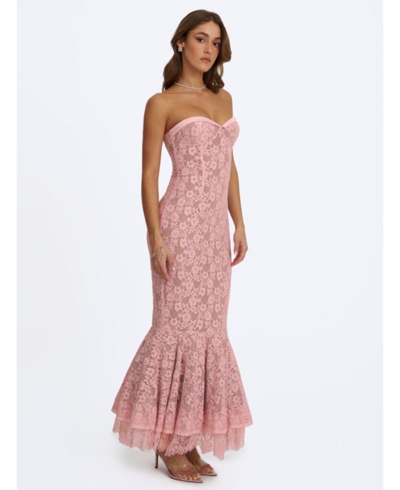 Women's Rosalyn Sweetheart Sleeveless Mermaid Lace Dress