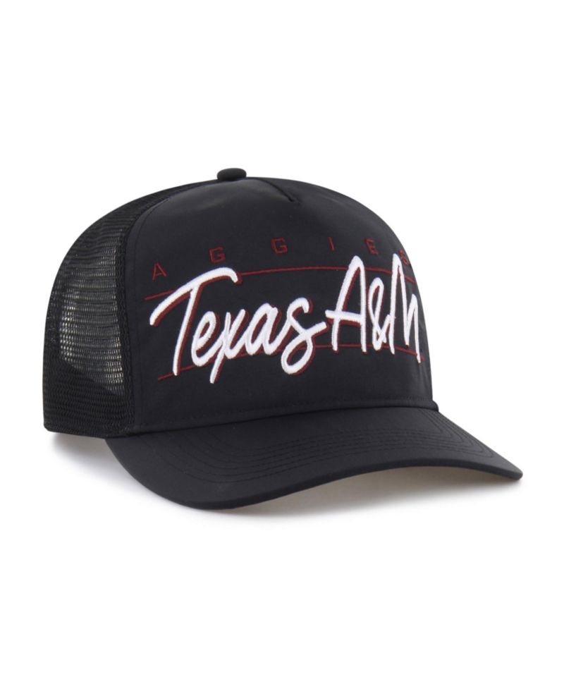 Men's and Women's '47 Black Texas A&M Aggies brrr&deg; Condor Mesh Hitch Adjustable Hat