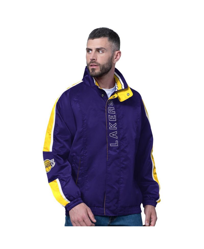 Men's Purple Los Angeles Lakers Freestyle Lightweight Full-Zip Jacket