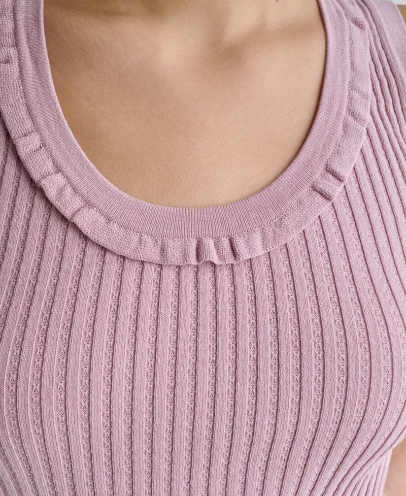 Women's Sleeveless Scoop Neck Knit Top