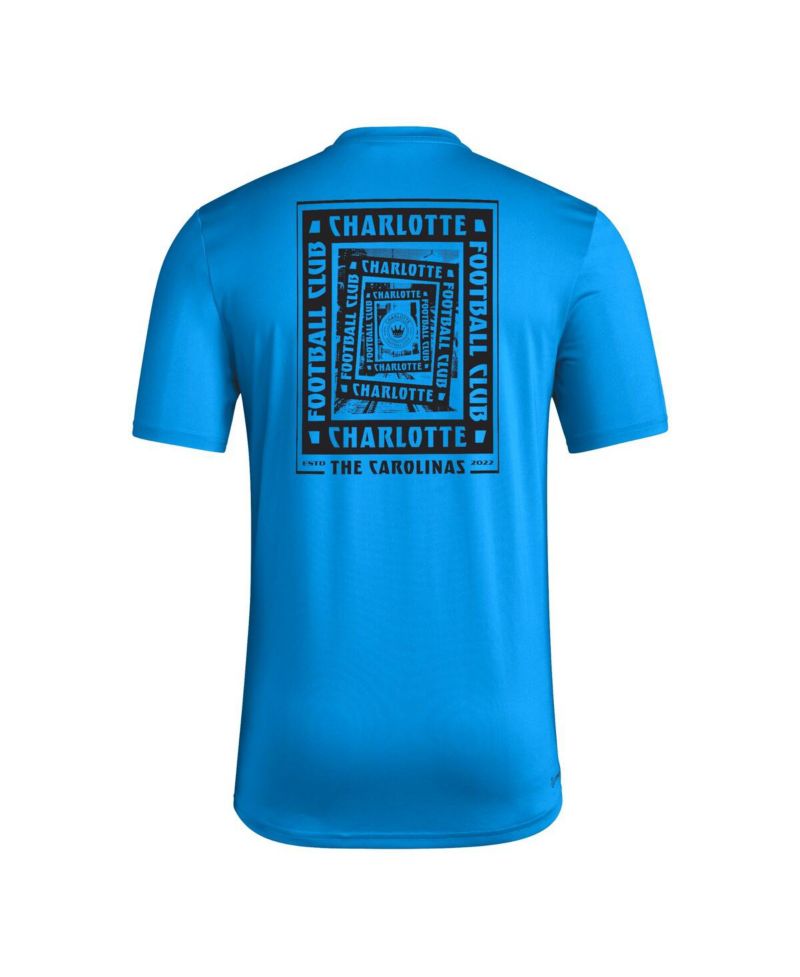 Men's Blue Charlotte FC Local Wrap T-Shirt