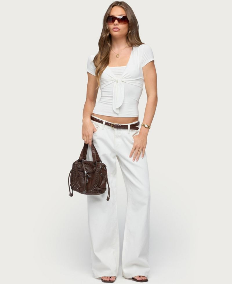 Women's Malka Two Piece Tie Front Top