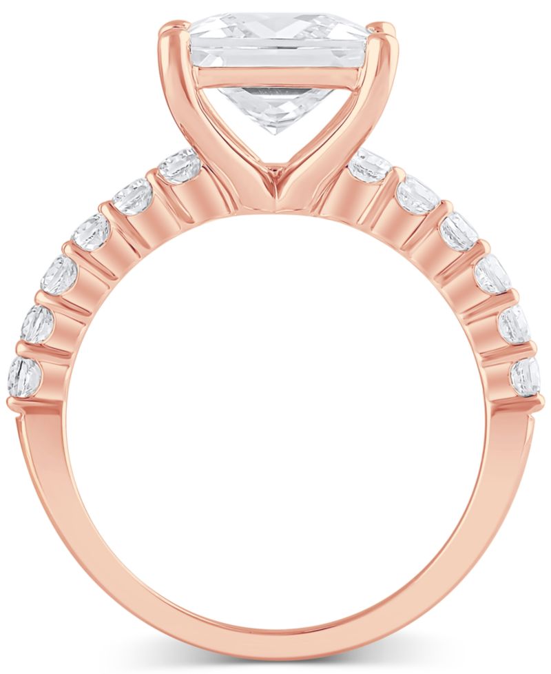 Certified Lab Grown Diamond Princess Engagement Ring (3-1/2 ct. t.w.) in 14k Gold