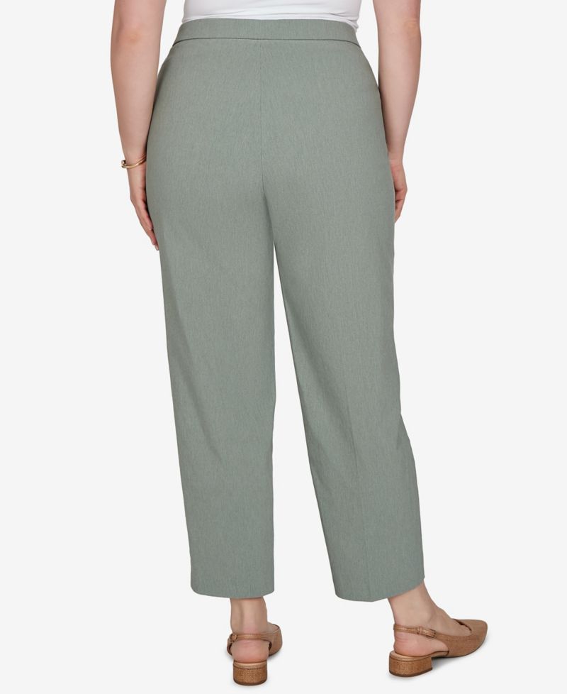 Women's Plus Size Pull-On Mid-Rise Cropped & Ankle Pants