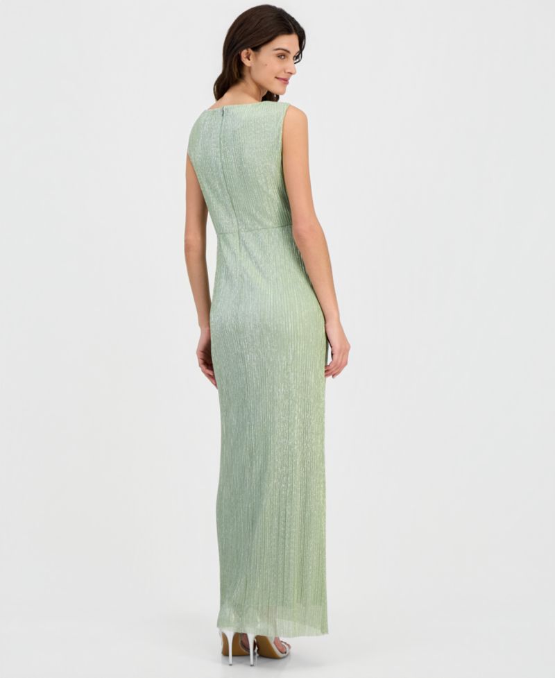 Women's Twist-Front Sleeveless Gown