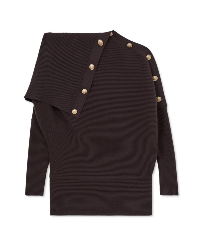 Women's Lexi Drop-Shoulder Shawl Neck Sweater