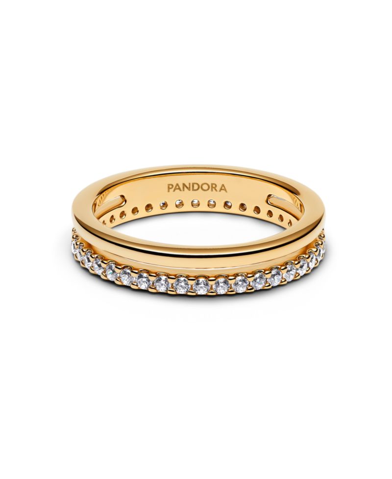 Double Band 14K Gold-Plated Ring
