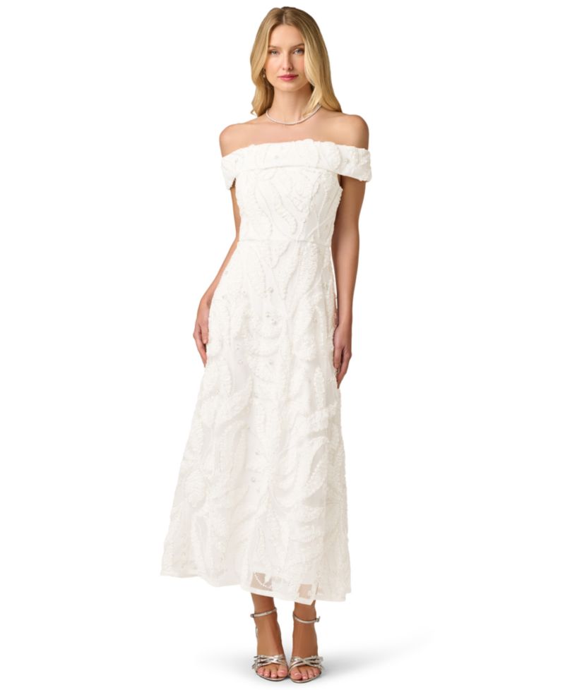 Women's Off-the-Shoulder Midi Dress
