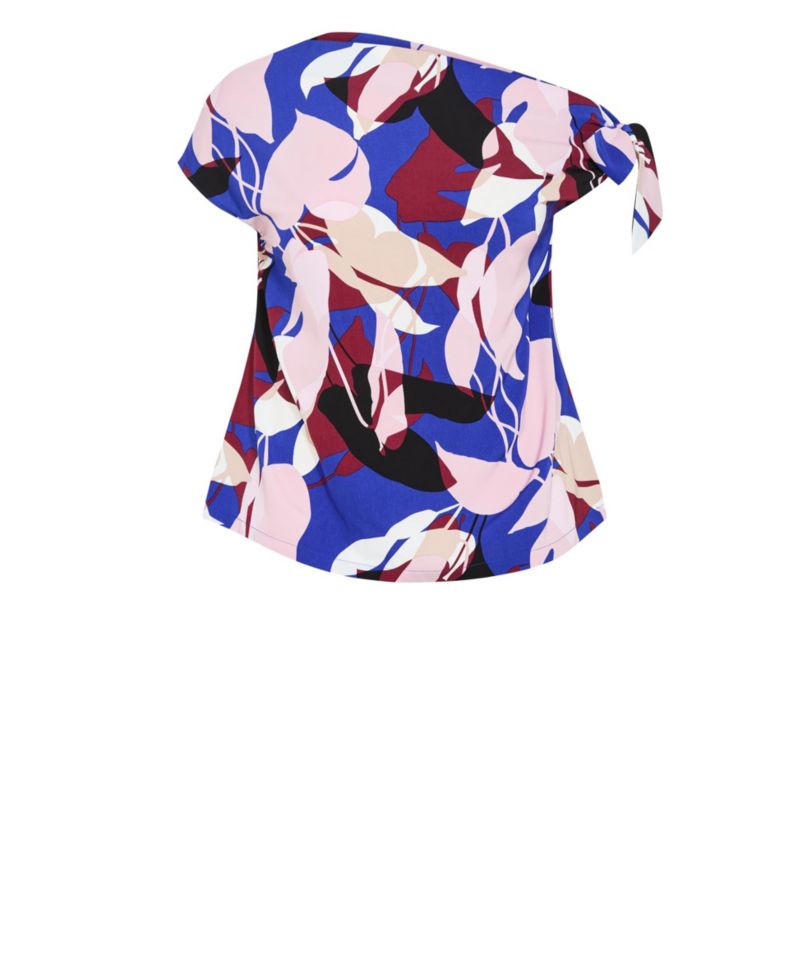Plus Size Off-Shoulder Short-Sleeve Top