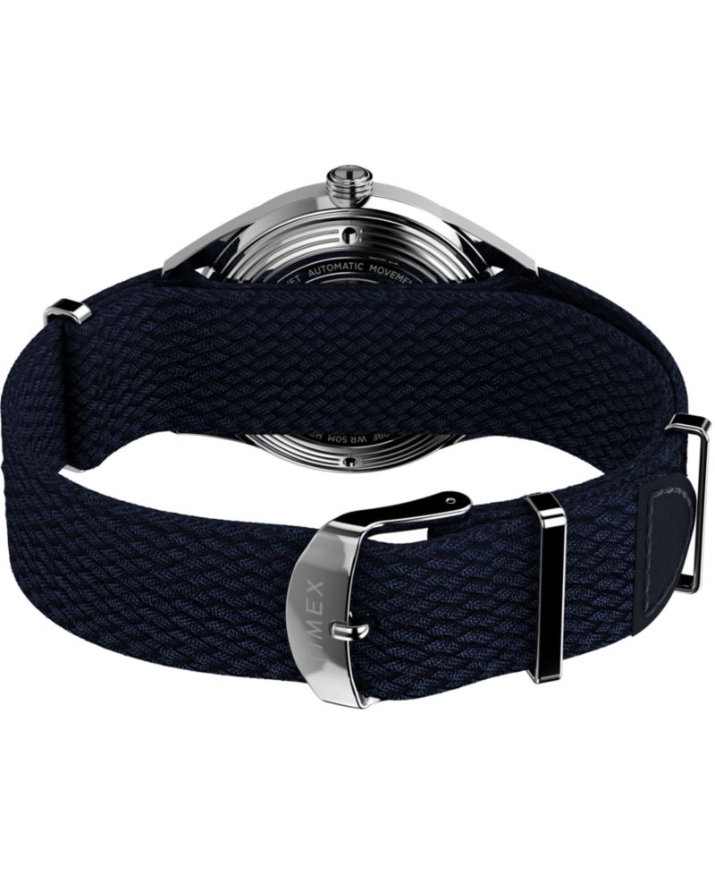Men's Automatic Blue Fabric Watch, 38mm