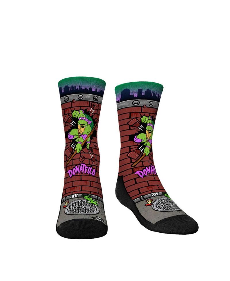 Big Boys and Girls Teenage Mutant Ninja Turtles Donatello Breakout Crew Socks