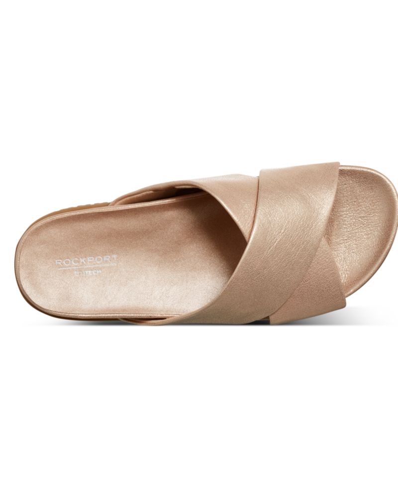 Women's Leia Crisscross Flat Footbed Sandals