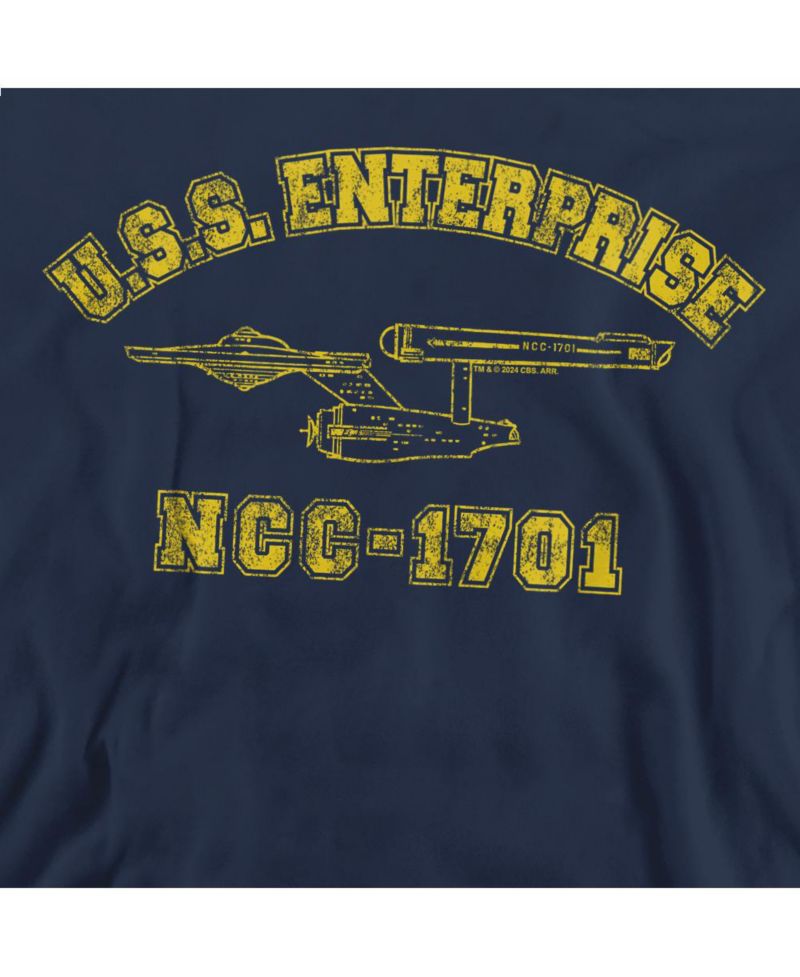 Men's Enterprise Athletic Long-Sleeve Graphic Crewneck Sweatshirt