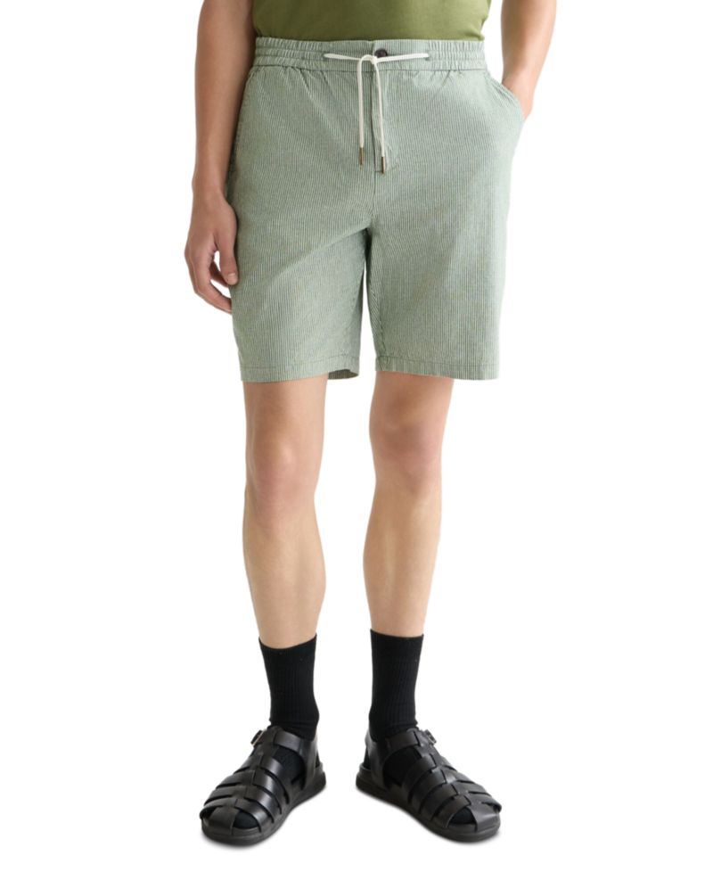 Men's Linen-Blend Bermuda Shorts