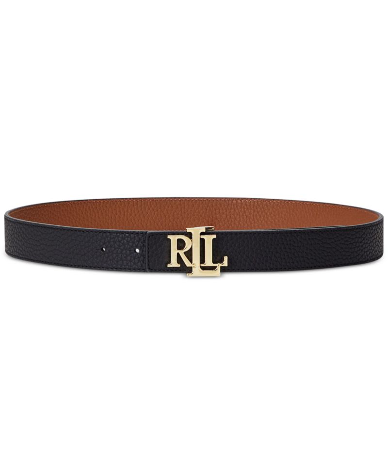 Women's Logo Reversible Pebbled Leather Belt