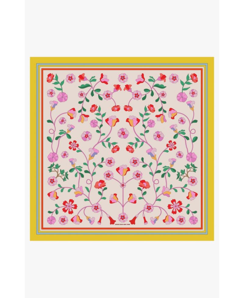 / Women's Limoncello Jardin Double Sided Silk Scarf