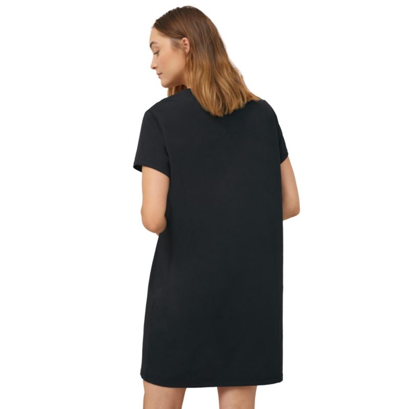 Women's Cotton Spanex Jersey V-Neck Short Sleeve Sleepshirt