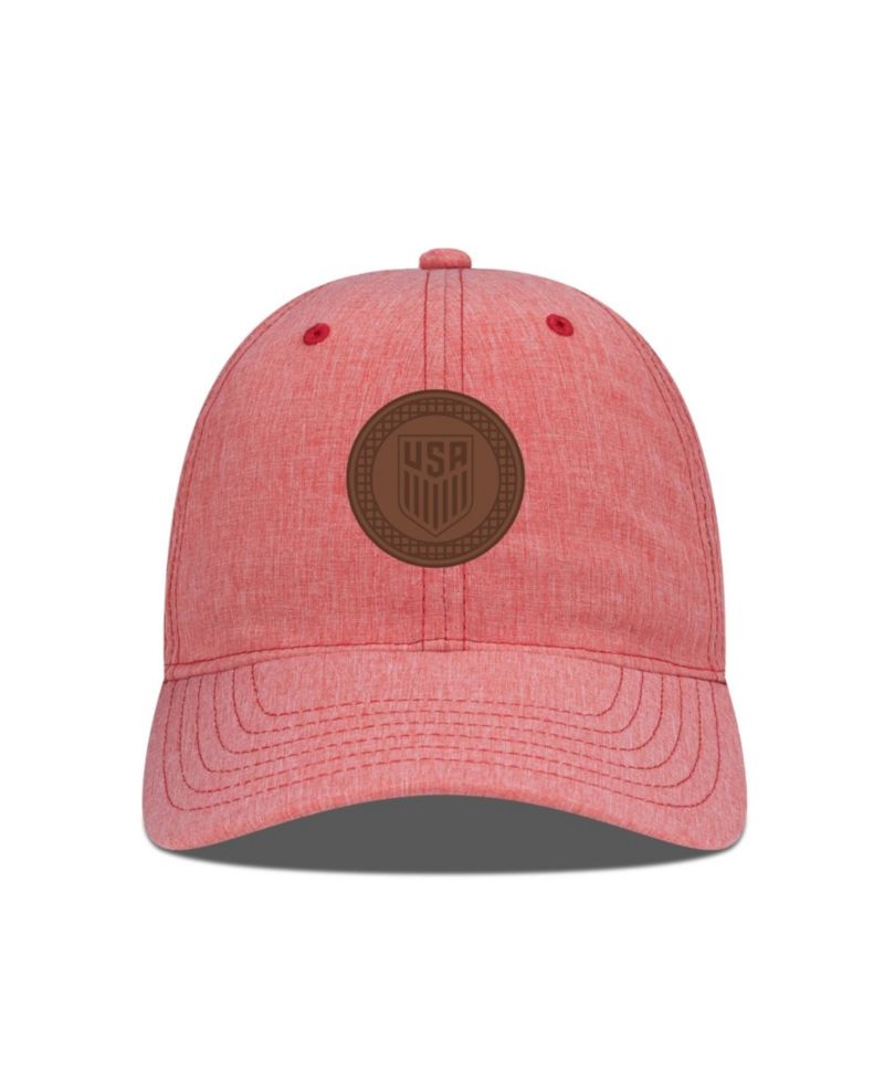 Men's Heather Red USMNT Idol Periscope Adjustable Hat