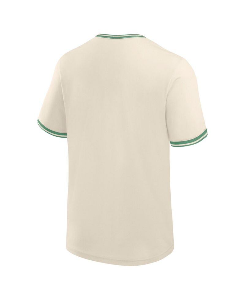 Men's Cream Philadelphia Eagles Time Honored Tradition Ringer Fashion T-Shirt