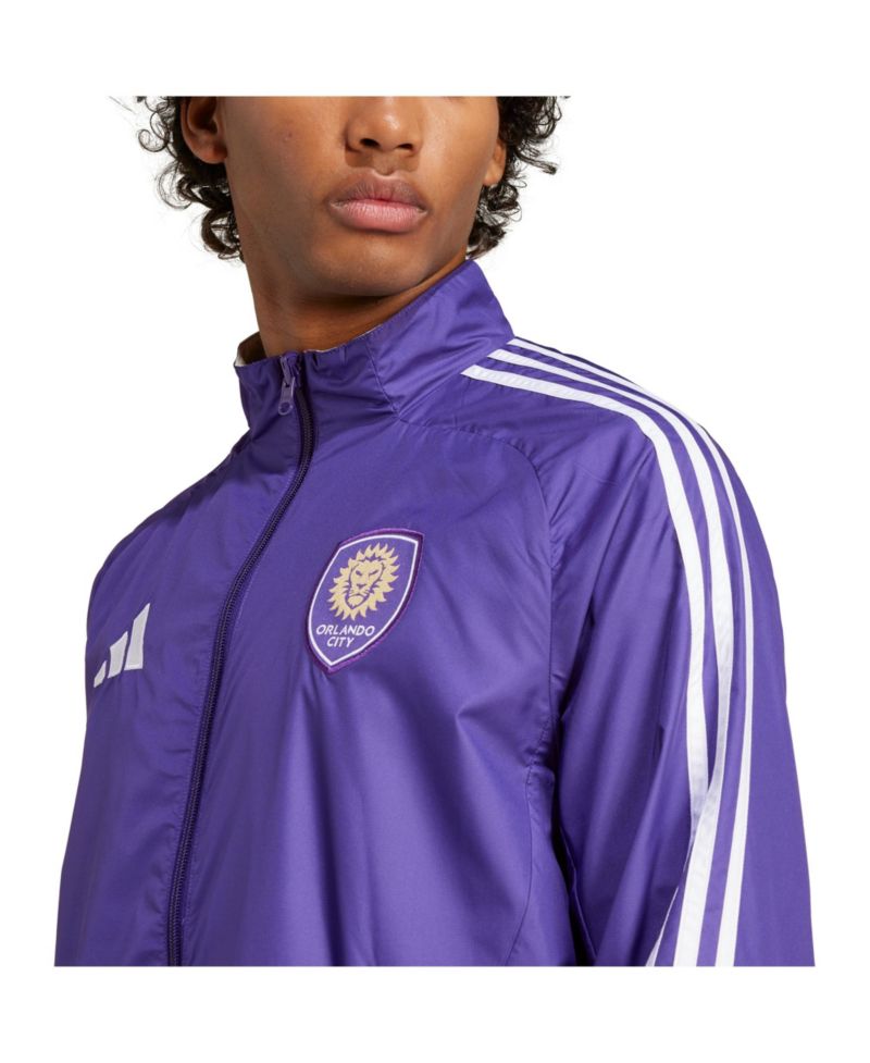 Men's Purple/White Orlando City SC 2025 Anthem Reversible Full-Zip Jacket