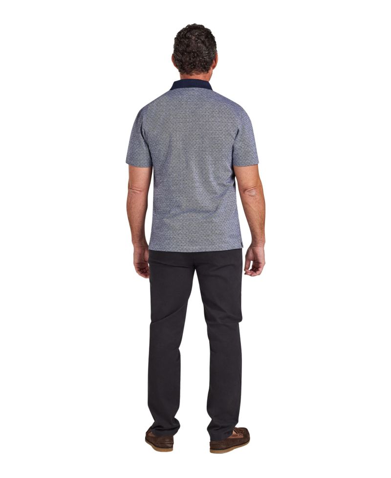Men's Big & Tall Short-Sleeve Dobby Jersey Polo Shirt
