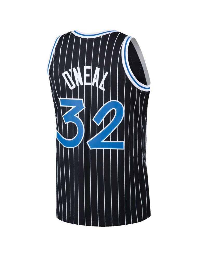 Men's Shaquille O'Neal Black Orlando Magic Hardwood Classics Swingman Jersey