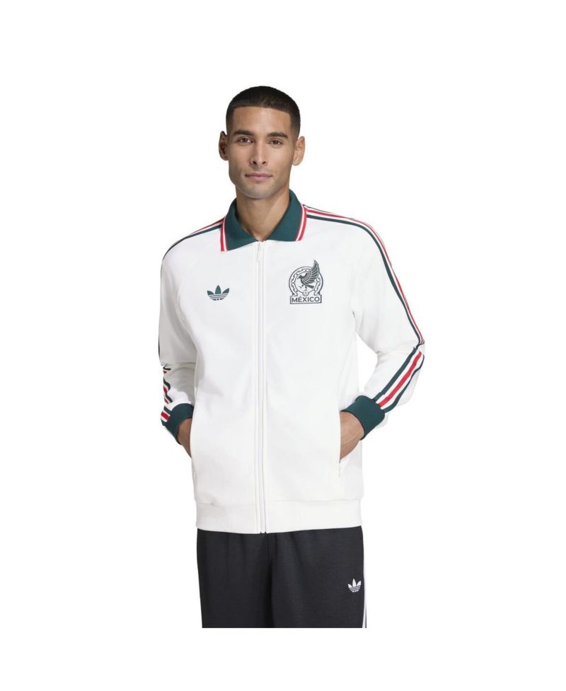 Men's White Mexico National Team 2026 World Cup Anthem Full-Zip Jacket