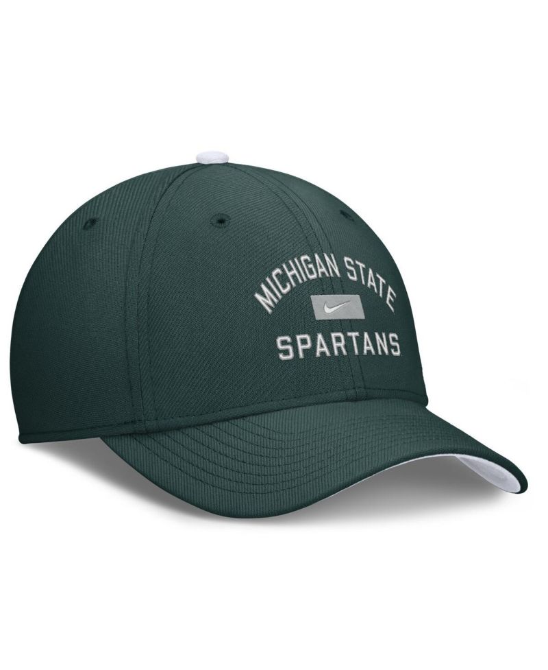 Men's Green Michigan State Spartans Primetime Rise Swoosh Flex Hat