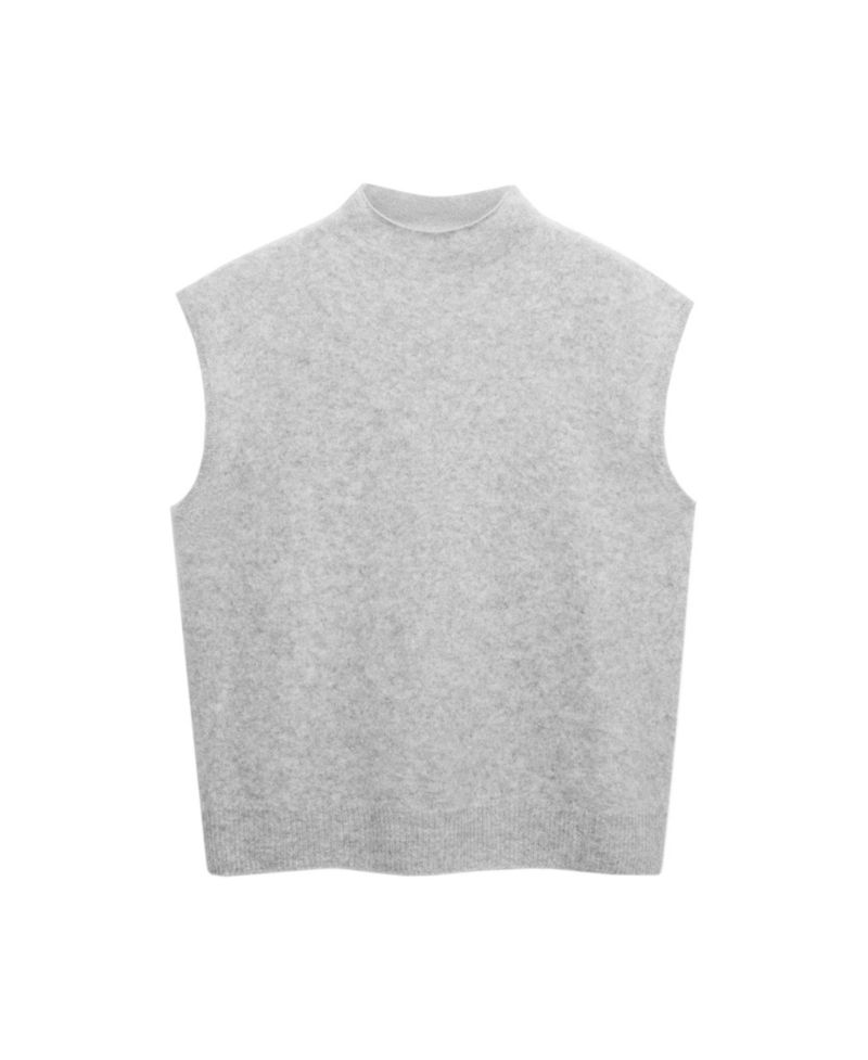 Women's Selection Mock-Neck Sleeveless Vest