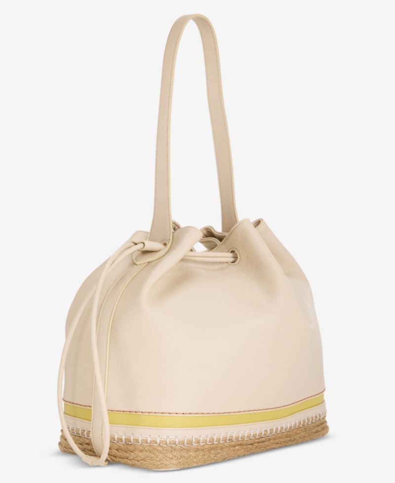 Large Bottom Detail Drawstring Bucket