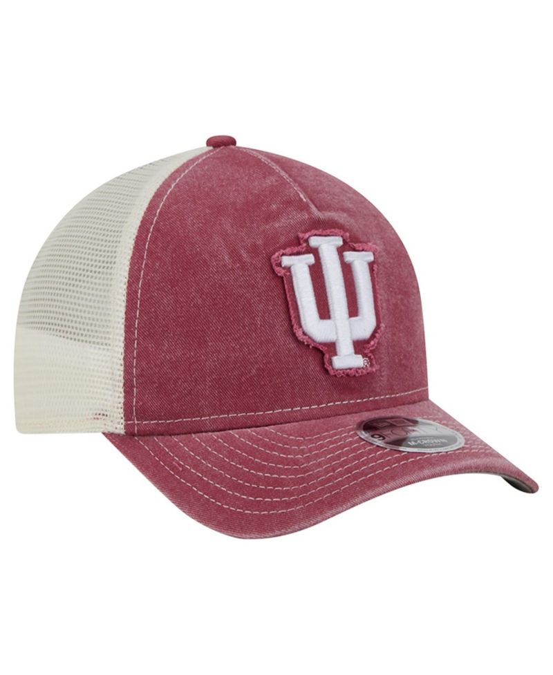 Big Boys and Girls Crimson Indiana Hoosiers Retro A-Frame Adjustable Trucker Hat