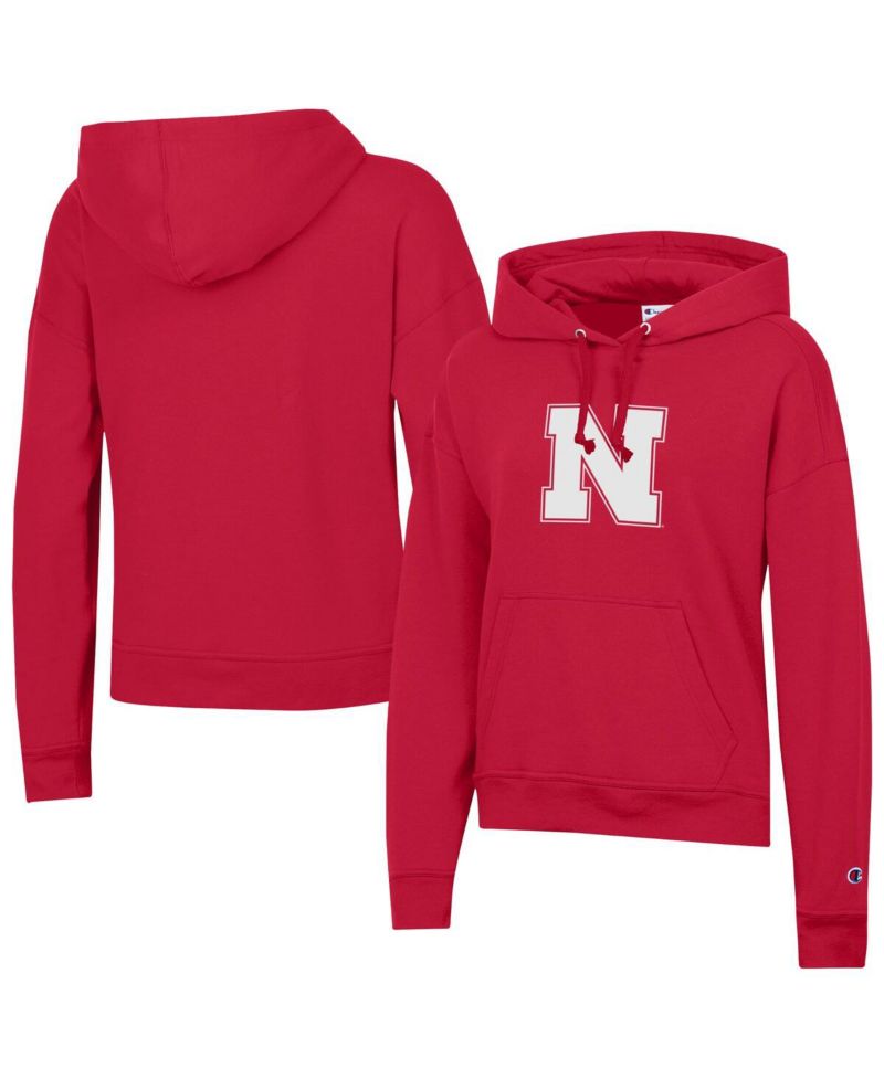 Women's Scarlet Nebraska Huskers Power Blend Fleece Hoodie