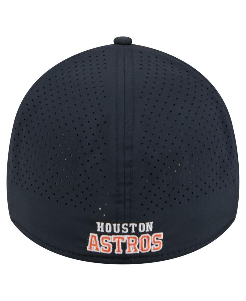 Men's Navy Houston Astros 39THIRTY A-Frame Perforated Flex Hat