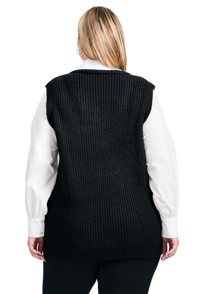 Women's Plus Size Veronica 2Fer Cable Vest
