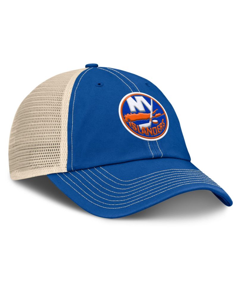 Men's Royal/Natural New York Islanders Rival Trucker Adjustable Hat