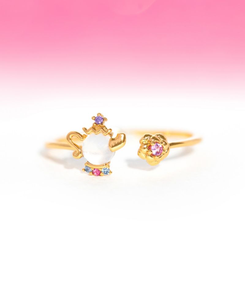 Disney Multi-Color Beauty the Beast Mrs. Potts Ring